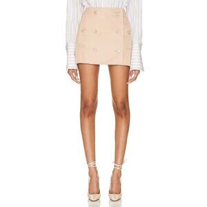 Burberry Trench Skirt in Pale Nude 0 New Womens Mini Khaki Chino Mini